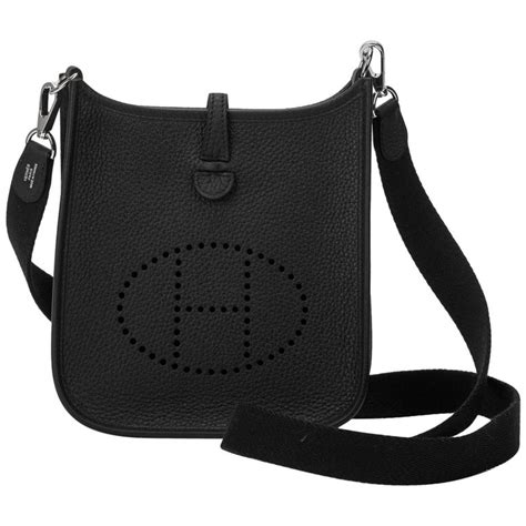 hermes mini evelyne noir|hermes evelyne mini vintage.